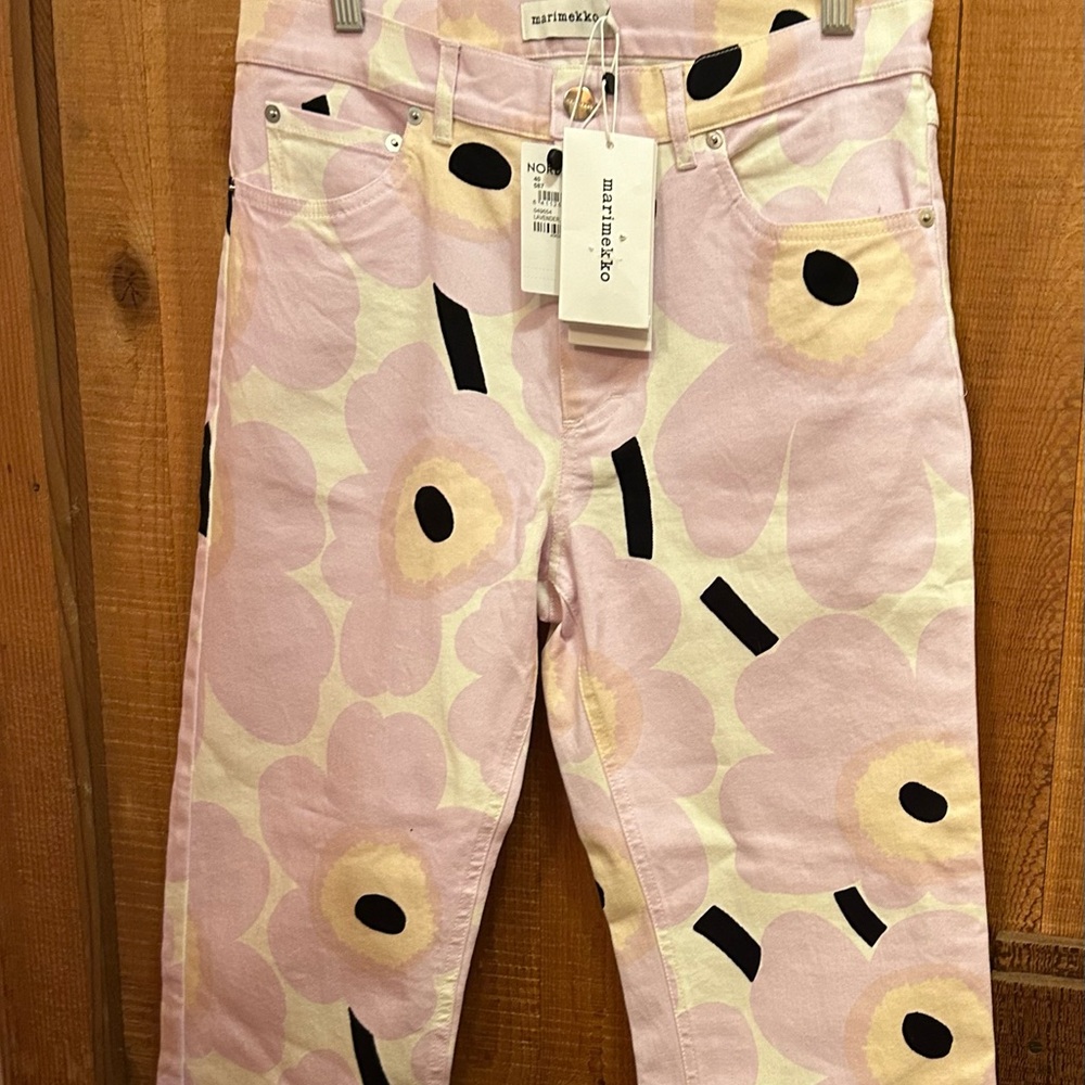 Marimekko Kayvan Pieni Unikko Pants US size 10 NWT